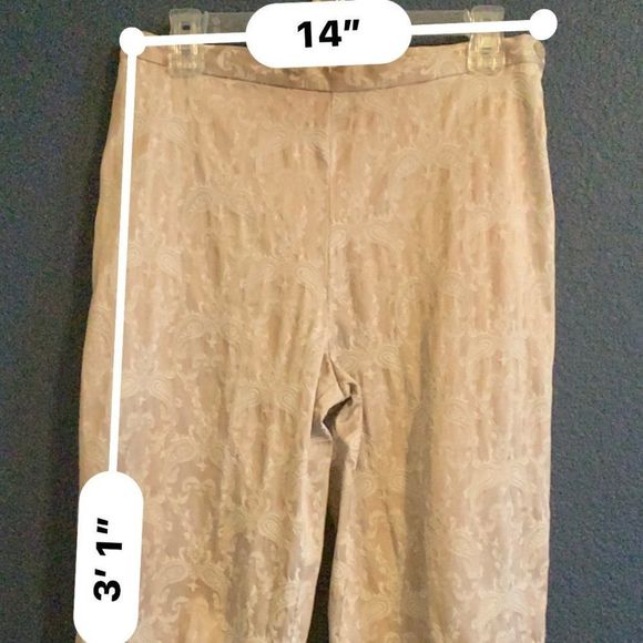 Dizzy Lizzie Cropped Patterned Pant Size 8 - Picture 4 of 6
